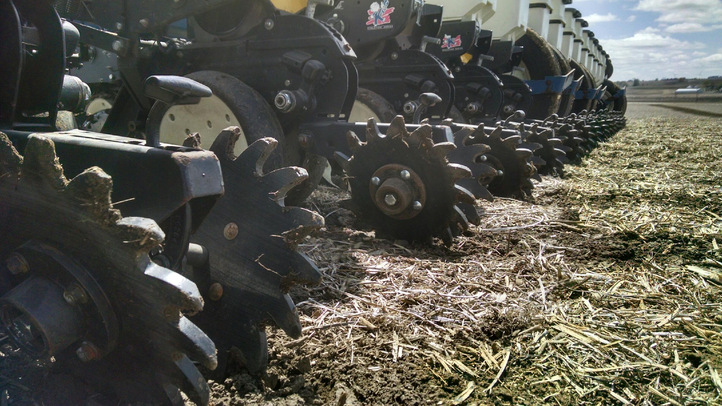 The Closer Planter Closing Wheels in the field
